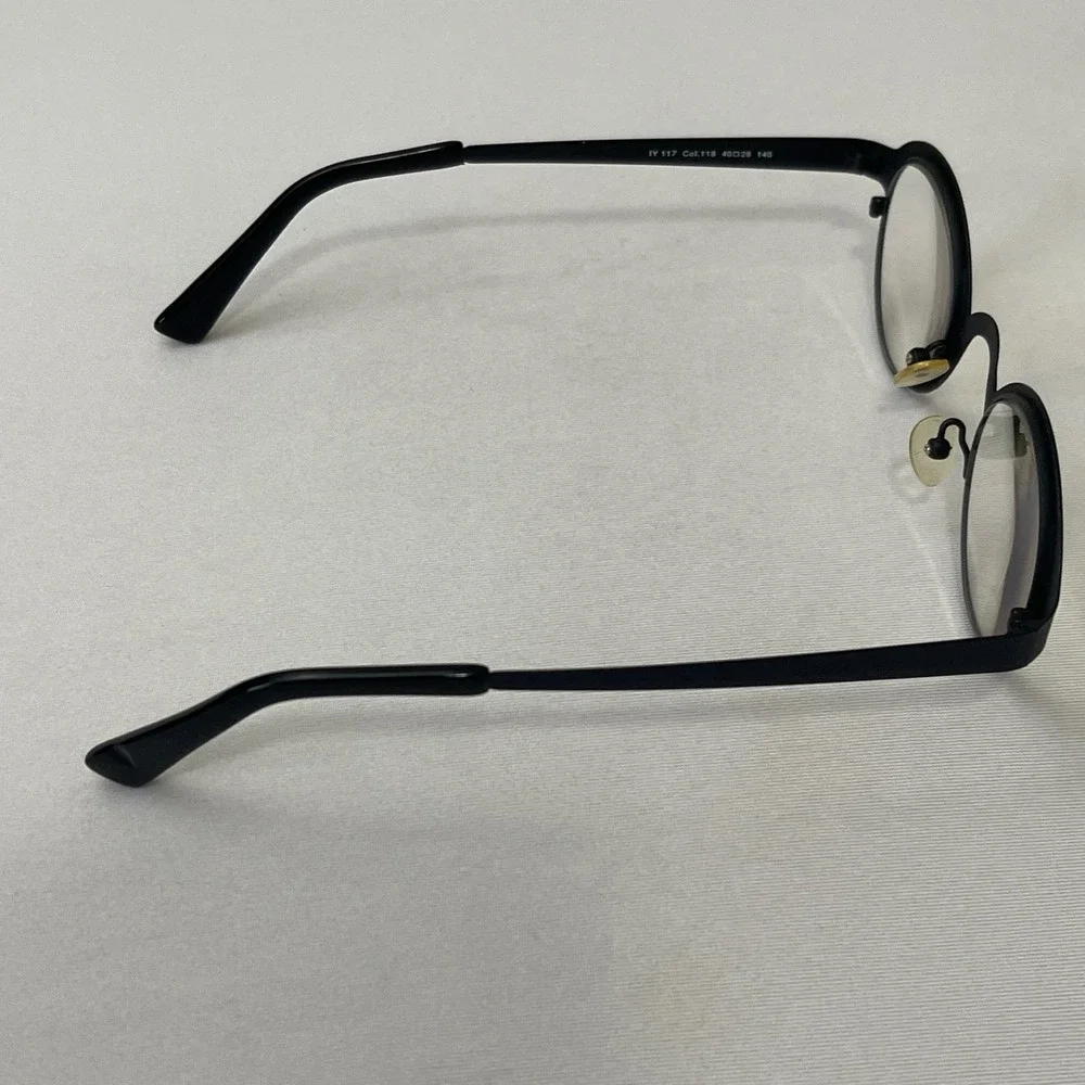 IYoko Inyake Glasses Eyeglasses FRAMES ONLY Round Matte Black Japan 40‎ 28 140